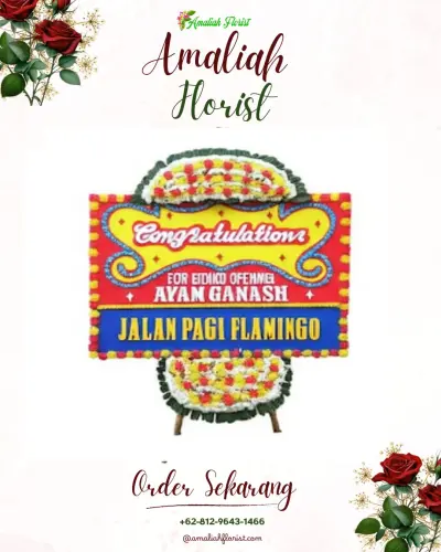 Bunga Papan Congratulation di Kertajaya